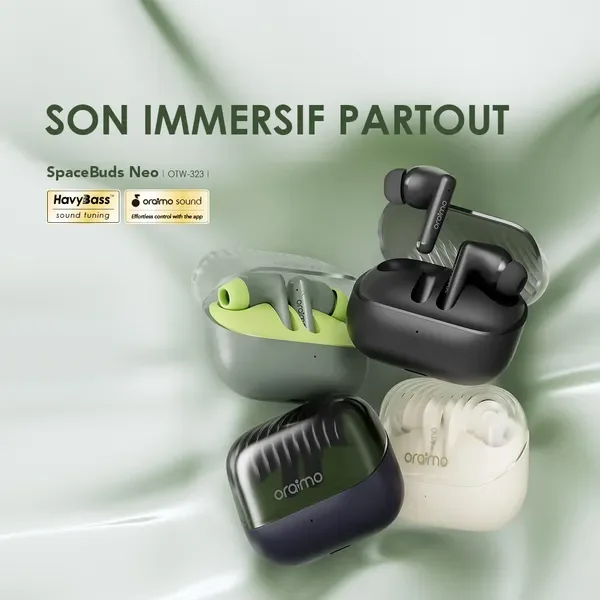 oraimo SpaceBuds Neo Véritables écouteurs spatiaux sans fil