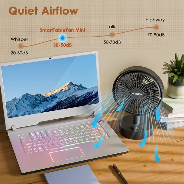 oraimo SmartTableFan Ventilateur de table 5 W