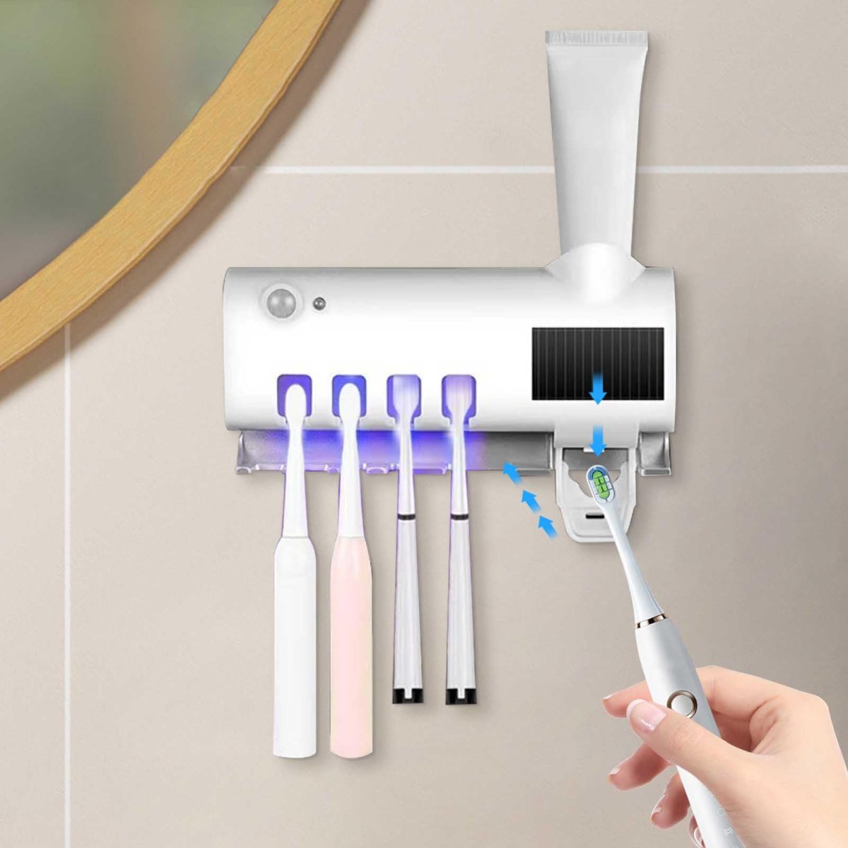 Porte brosses à dents multifonction