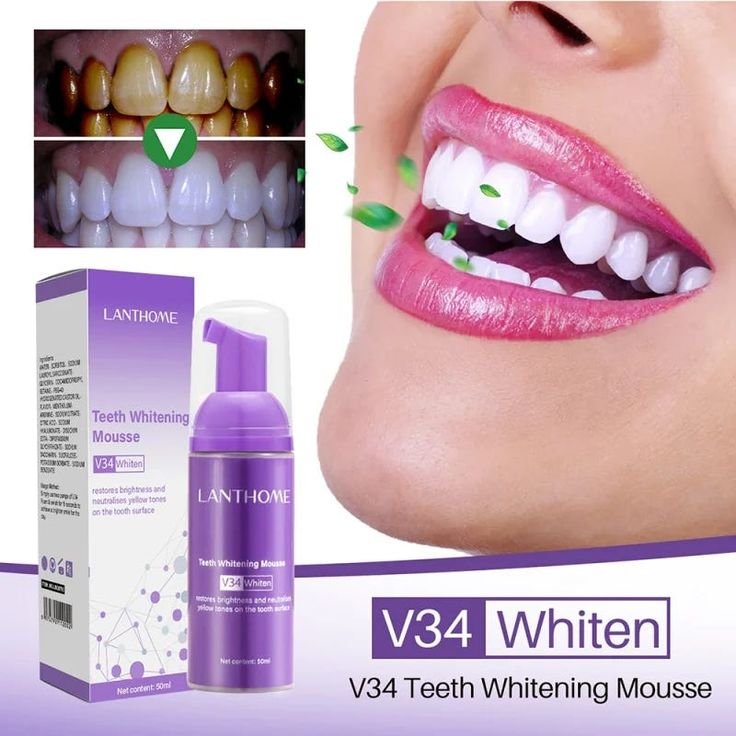 Mousse Blanchissante pour dents-sourire Éclatant