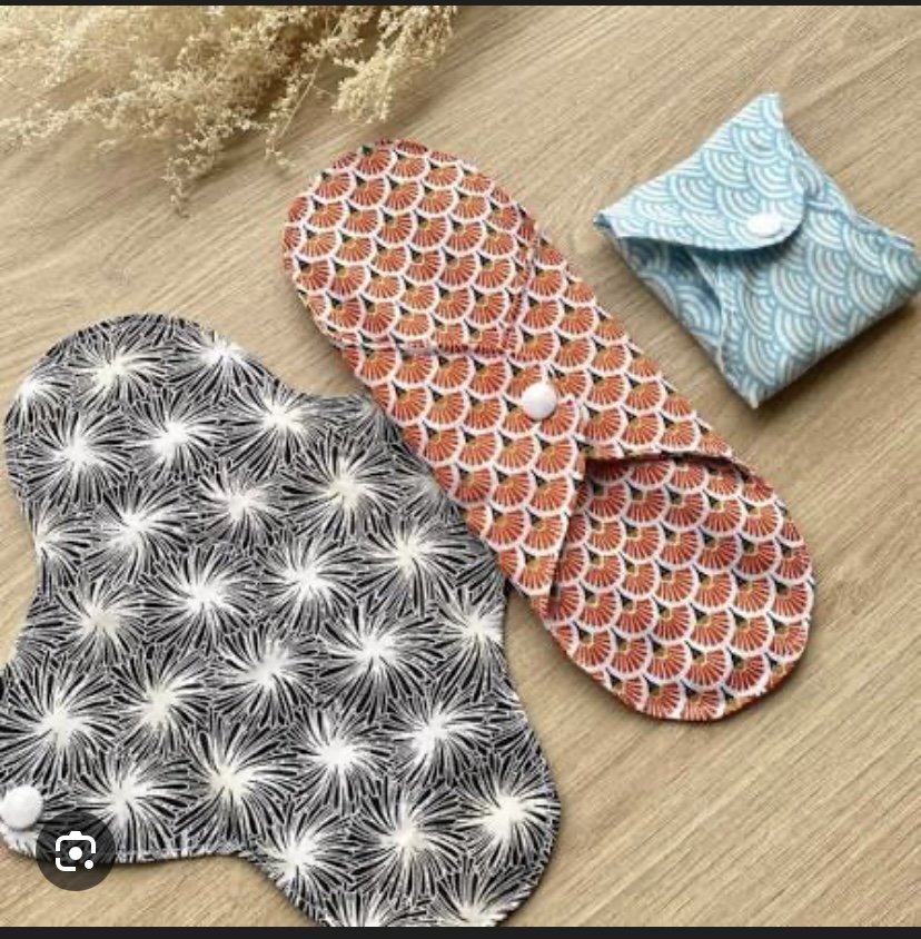 Serviette hygiénique lavable et réutilisable