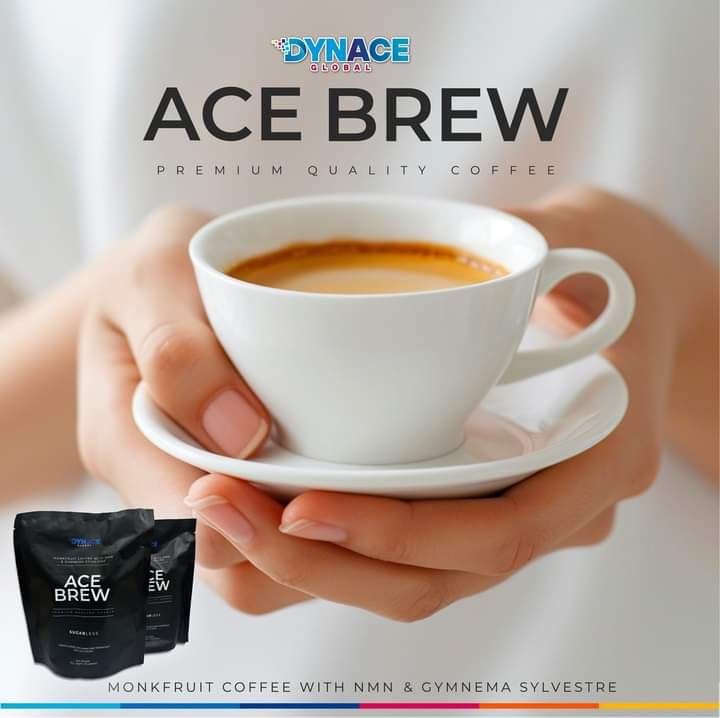 Ace Brune de Dynace Global ! Bien plus qu'un simple café, c'est votre compagnon bien-être au quotidien.