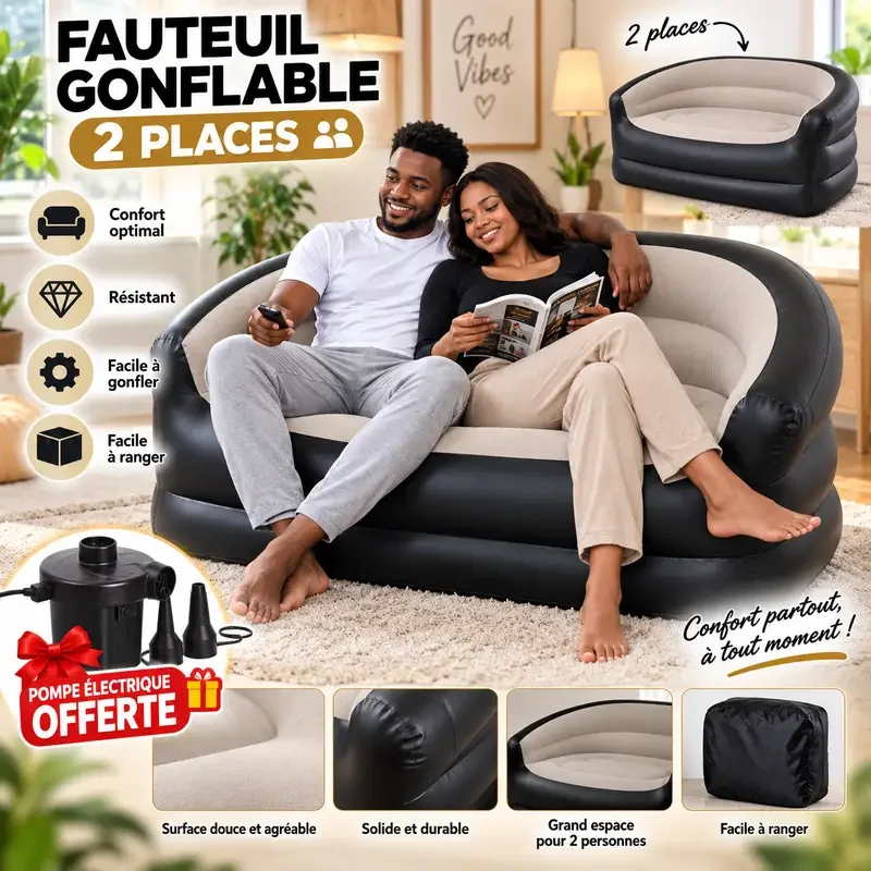 Fauteuil Gonflable 2 places