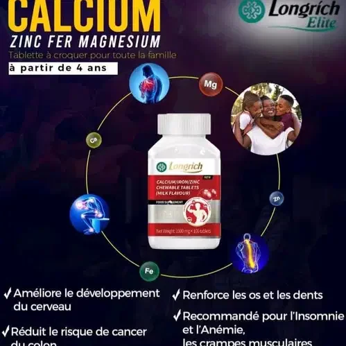 Calcium longrich 💯 naturel