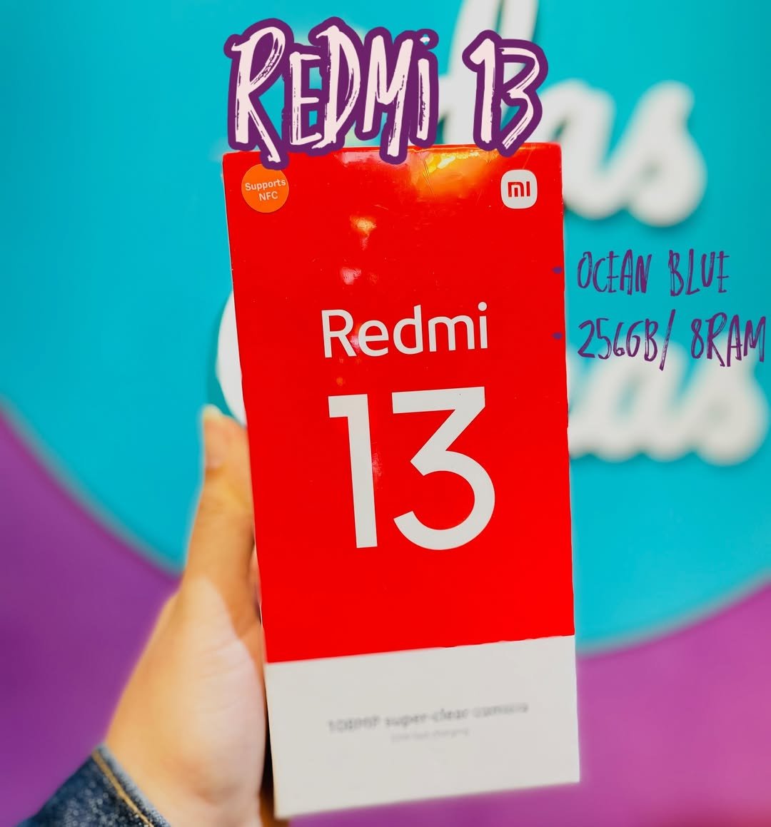 Redmi 13  ●Memoire: 256giga  ●Ram: 8