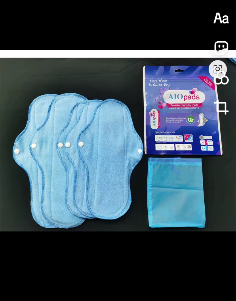 Serviette hygiénique réutilisable très absorbant