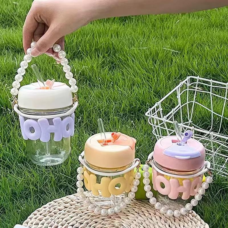Gourde en verre portable