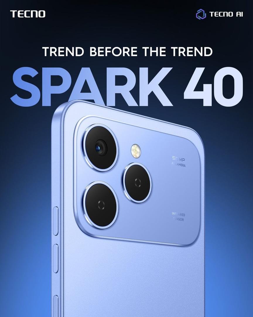 📱 TECNO SPARK 40 – 128Go / 8Go RAM 📦 Stockage : 128Go 🚀 RAM : 8Go 🔋 Batterie longue durée : 5200 mAh ⚡ Charge rapide : 45W 📺 Écran fluide : 120Hz