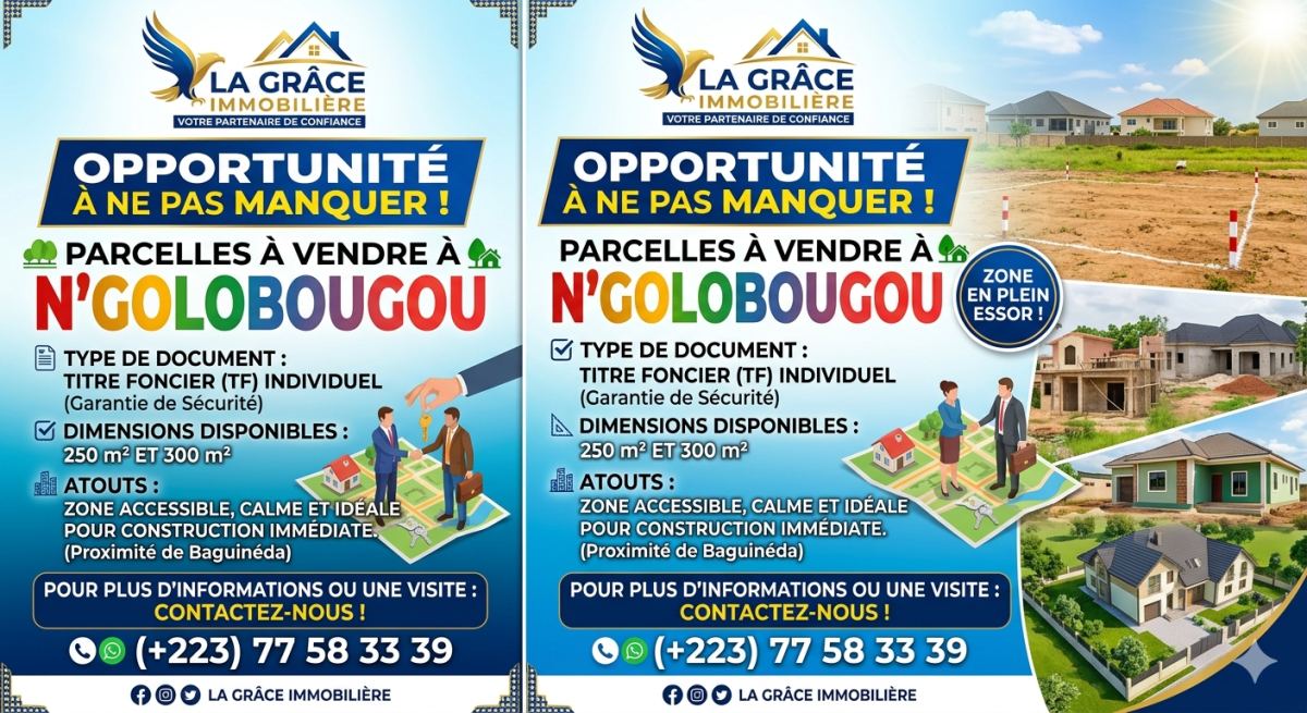 Parcelle en Tf à N'golobougou