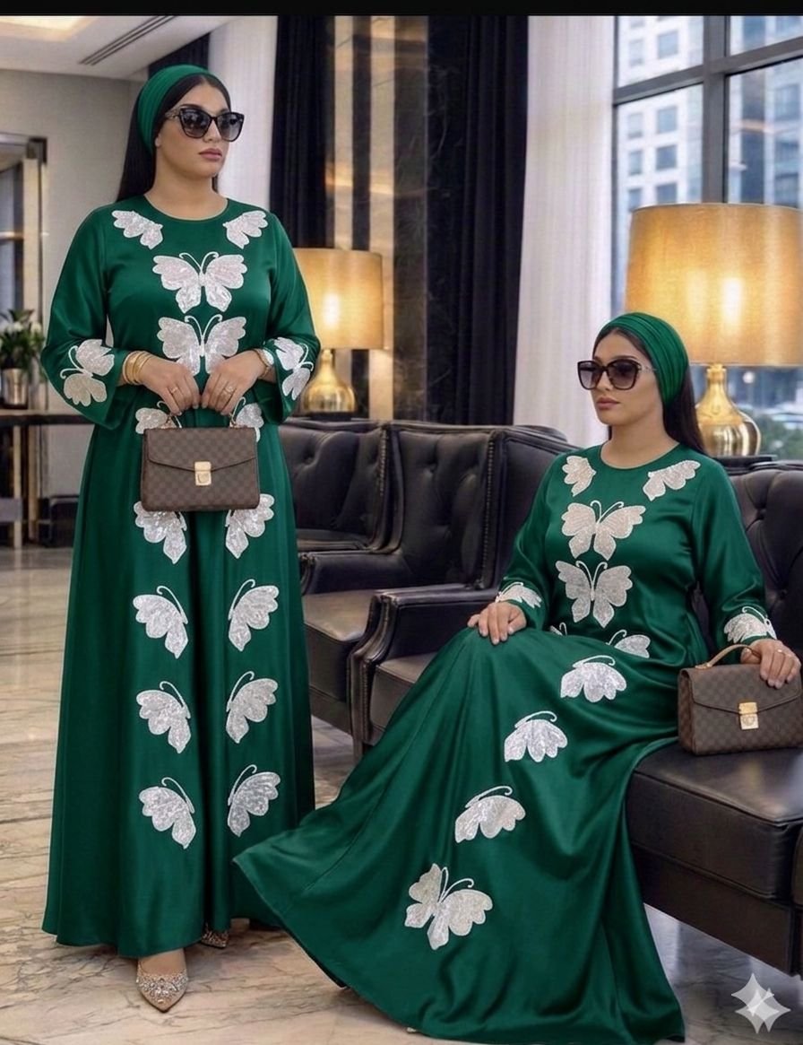 Nouvel arrivage des jolies robes très longue avec foulard* 🆕️🥰🥰