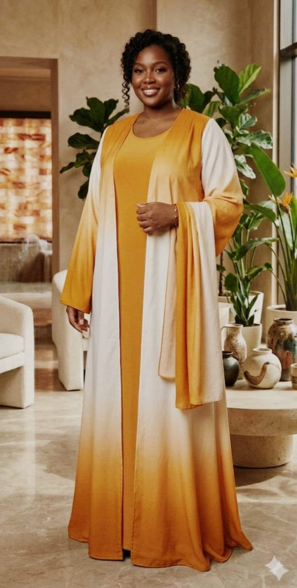 Nouvel arrivage des jolies robes-hijabs 2 pièces