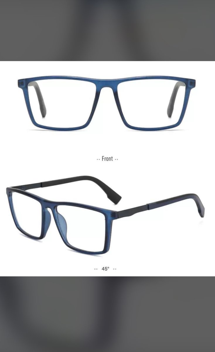 Lunettes anti reflet photochromique bleu et gris ✅