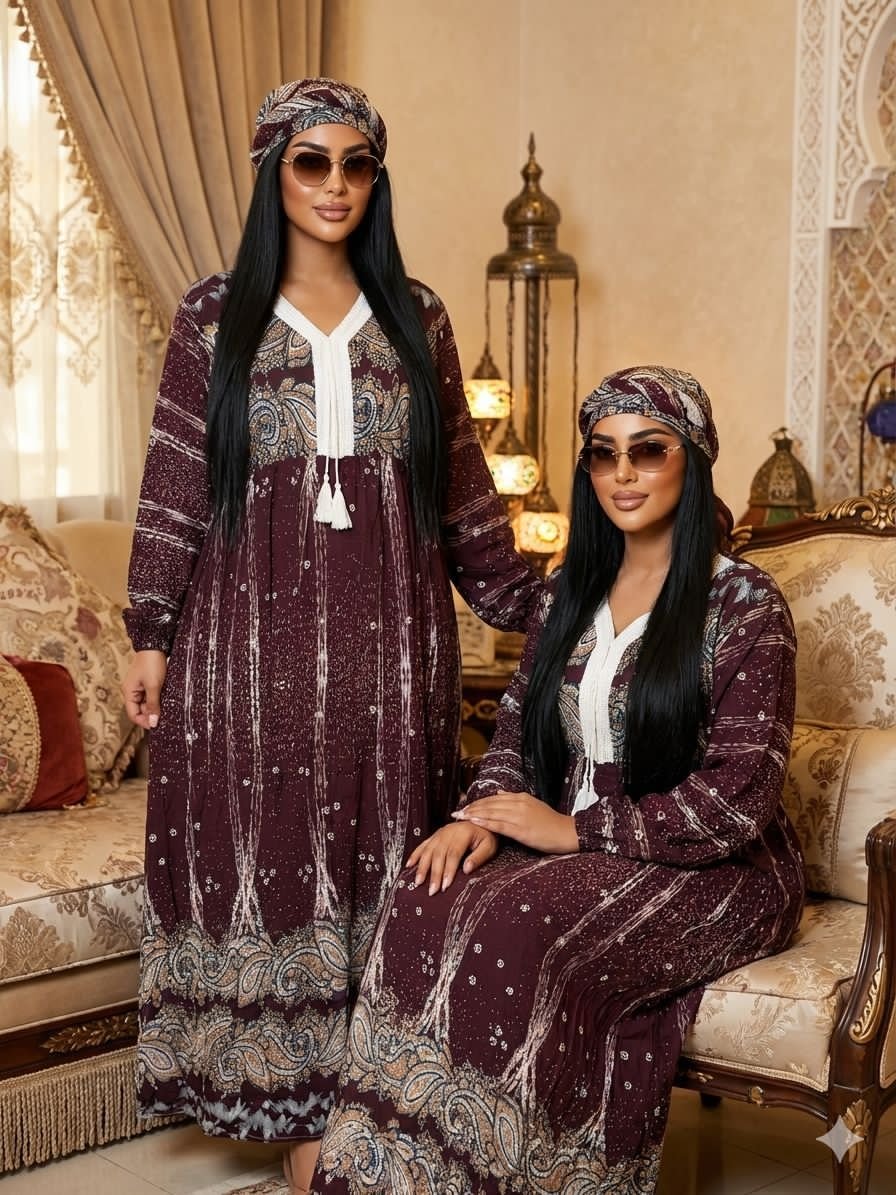 Nouvel arrivage des jolies robes avec foulard* 🆕️🥰🥰🥰