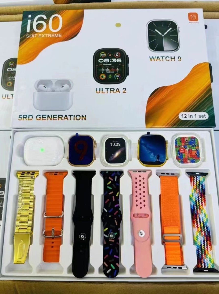 2 Smart Watch + 1 AirPods Pro + 7 Bracelets