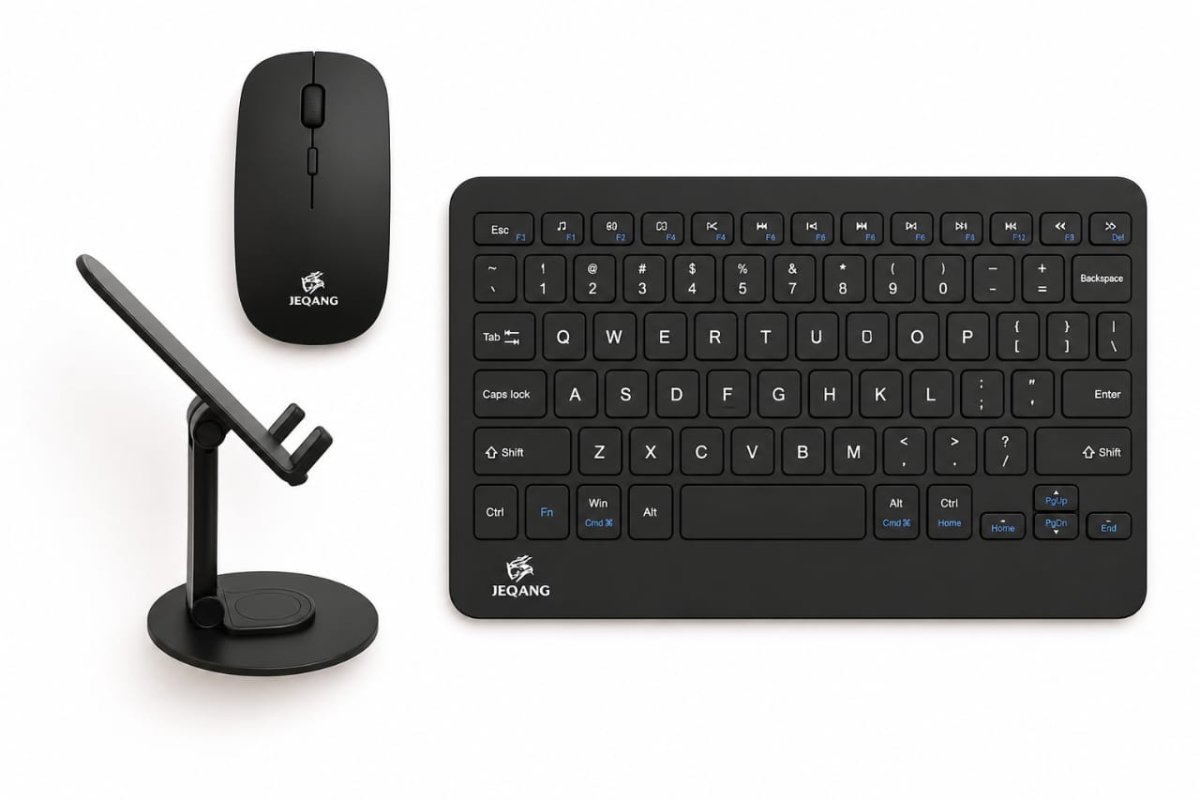 PACK 3 EN 1 – CLAVIER + SOURIS + SUPPORT TÉLÉPHONE