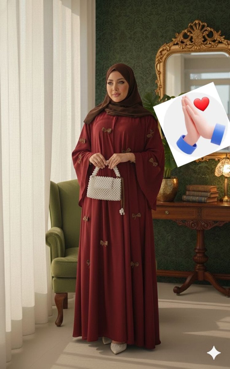 Robe hidjab avec foulard
