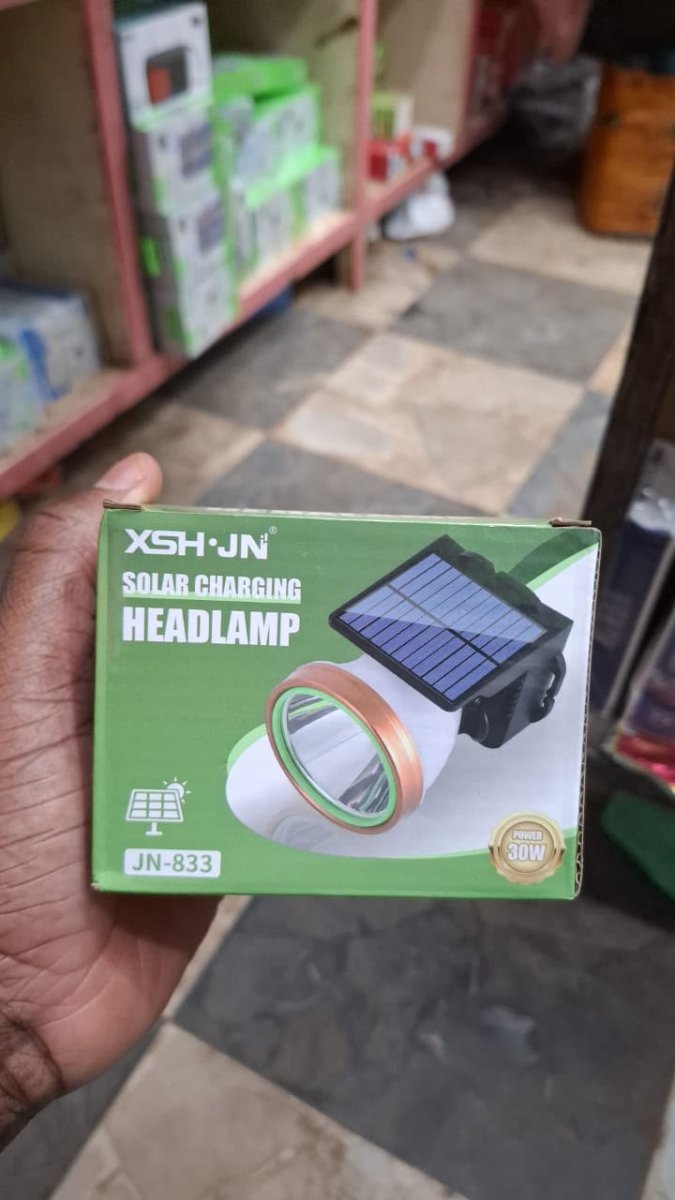 ‎🔦☀️ Lampe Frontale Rechargeable Solaire XSH.JN JN-833 – Éclairez vos nuits en toute liberté !