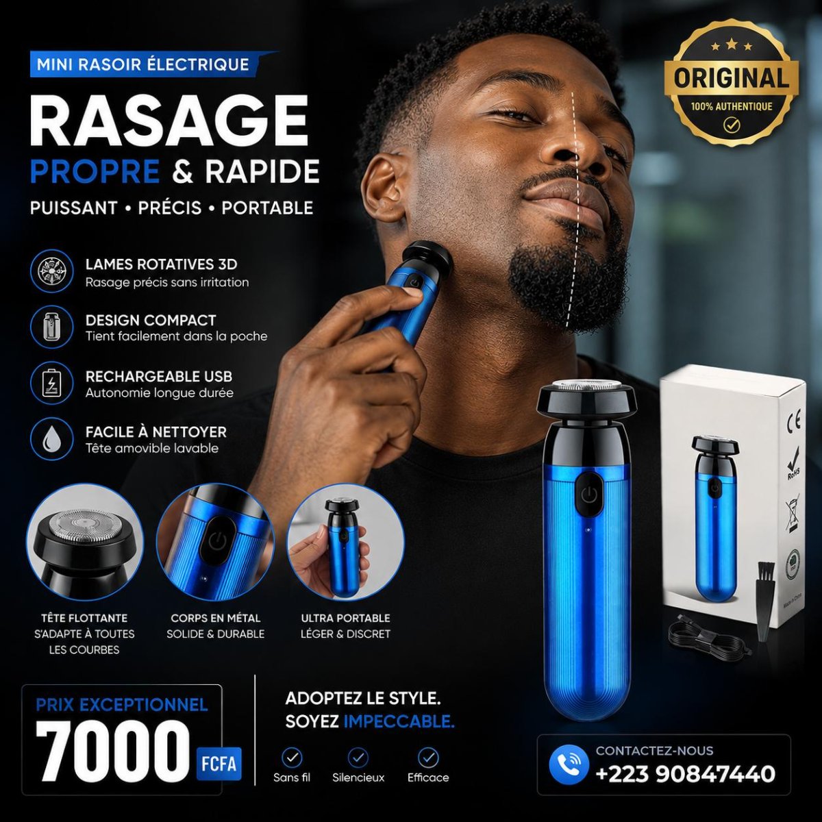 Mini rasoir électrique