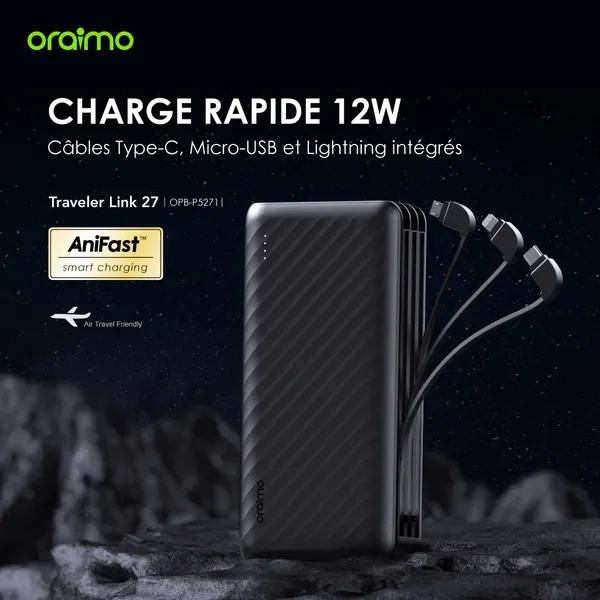 Oraimo Traveler Link 27 27000mAh 12W Power Bank