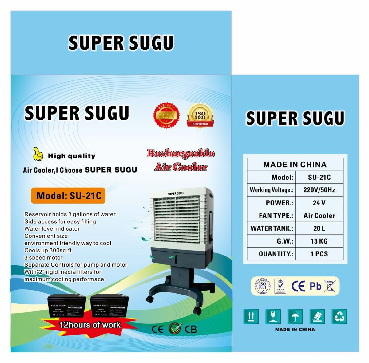 HUMIDIFICATEUR SUPER SUGU – 20 LITRES
