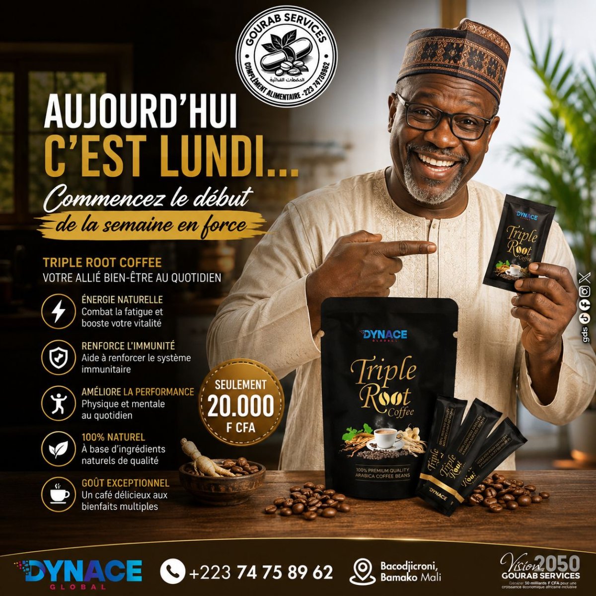 TRIPLEROOT COFFEE : Le café des hommes