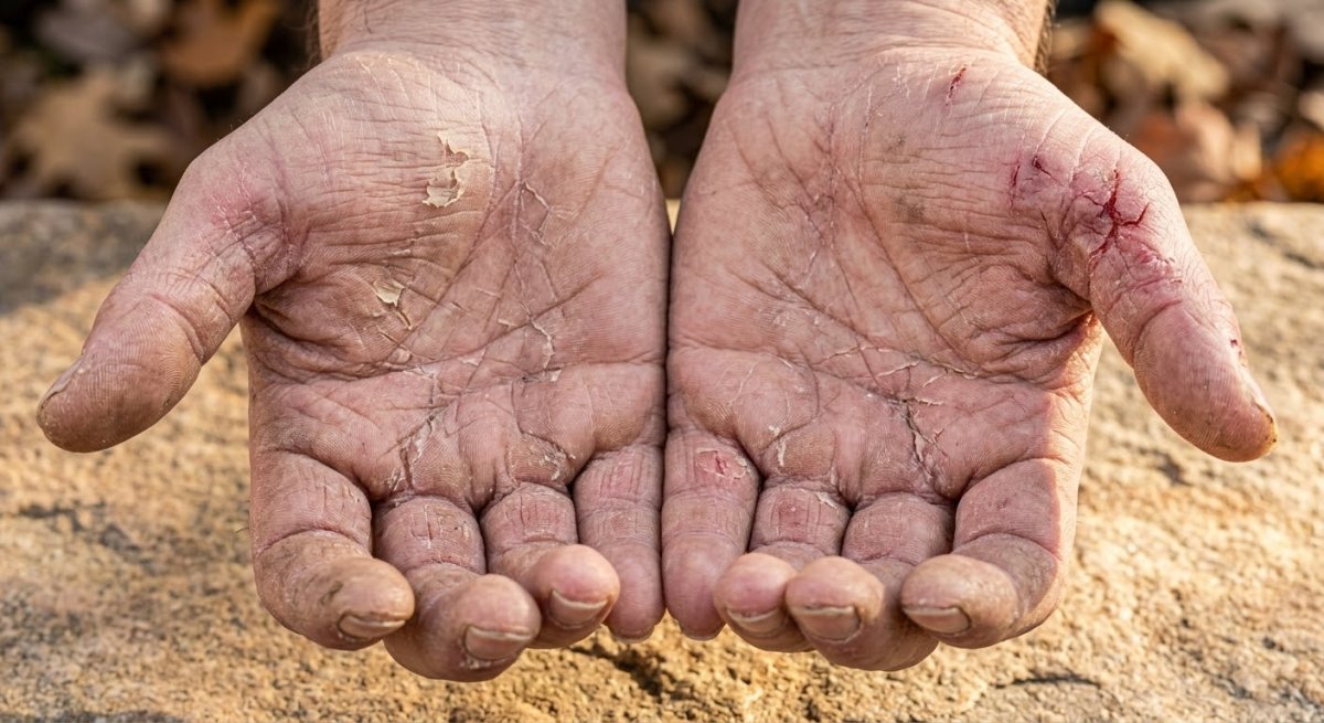 Crème hydratante pour les pieds fendillés et les mains