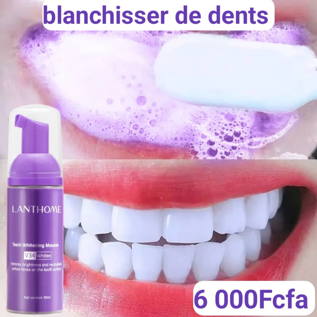Mousse Blanchissante pour dents-sourire Éclatant