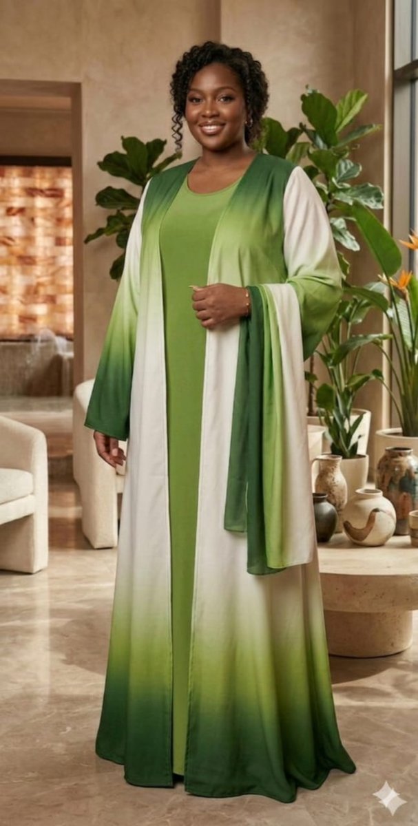 Nouvel arrivage des jolies robes-hijabs 2 pièces