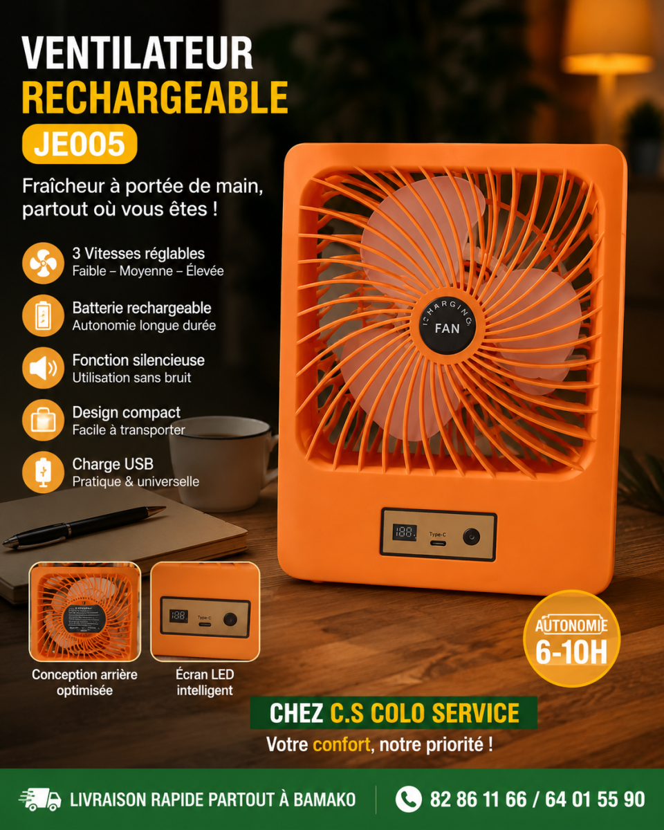 Mini ventilateur rechargeable
