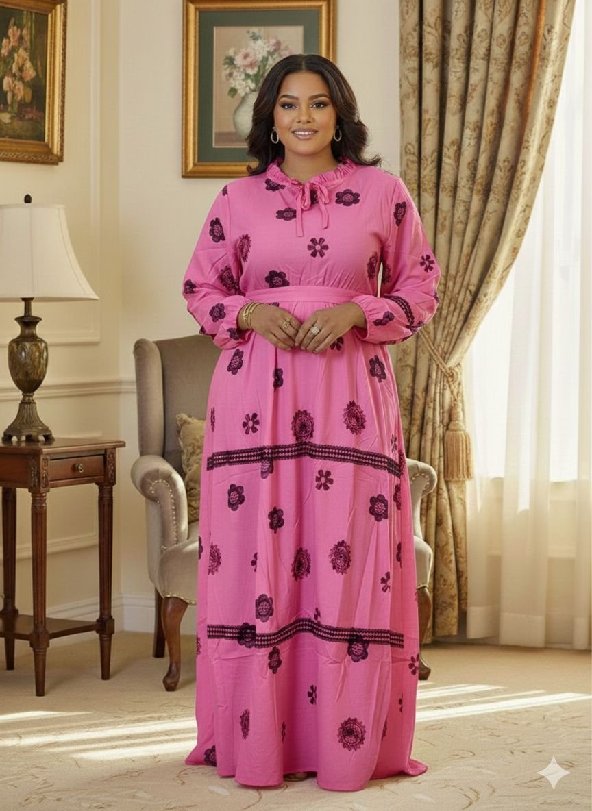 Robe turquoise coton 💯  Taille : L à 3XL