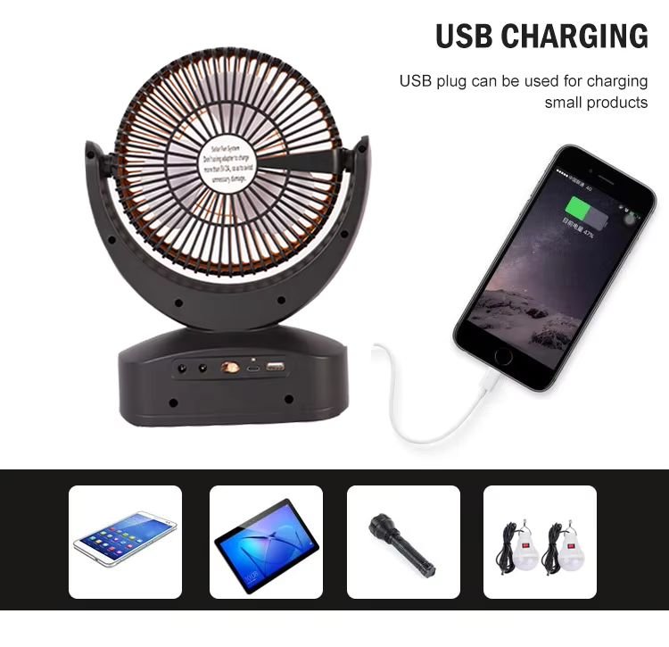 Ventilateur rechargeable solaire