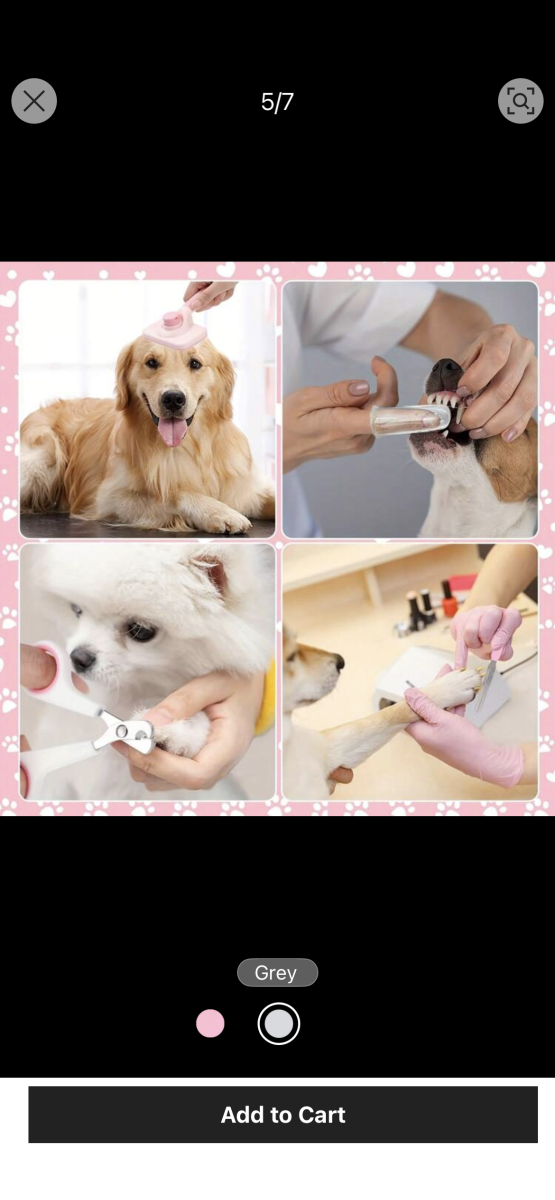 Ensemble de toilettage animaux