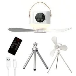 VENTILATEUR PORTABLE RECHARGEABLE LED