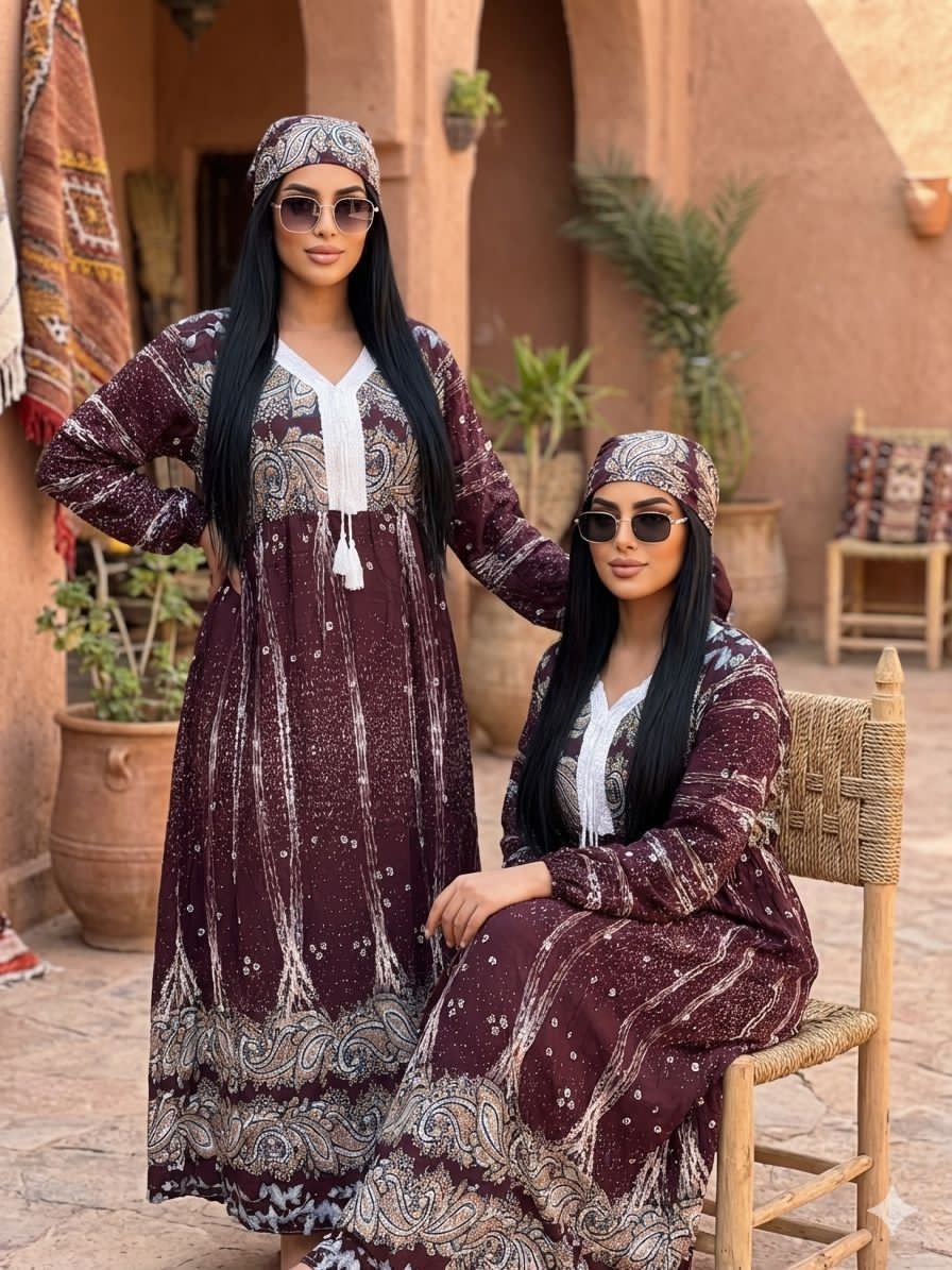 Nouvel arrivage des jolies robes avec foulard* 🆕️🥰🥰🥰