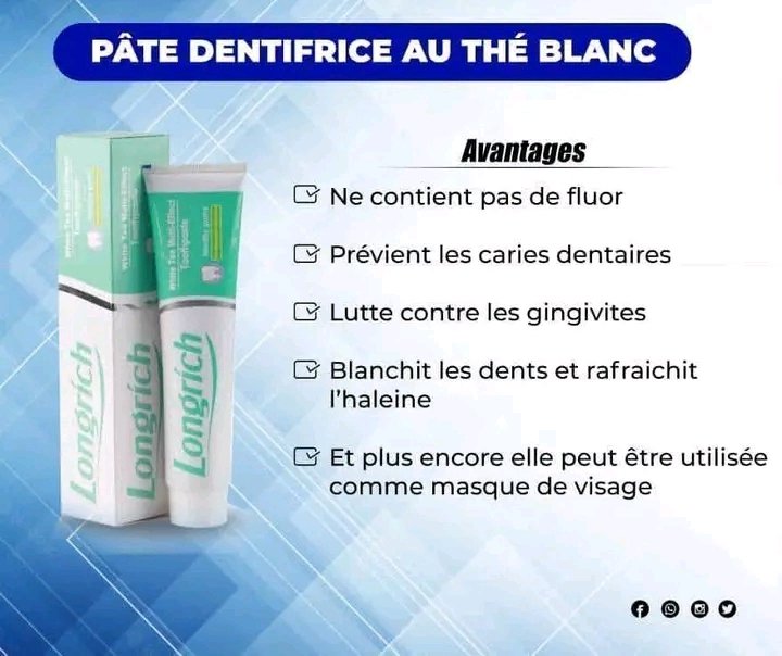 Pâte dentifrice de longrich