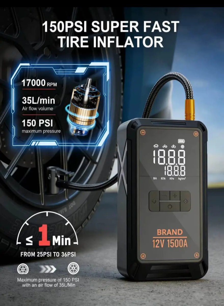 BOOSTER DE BATTERIE MULTIFONCTION