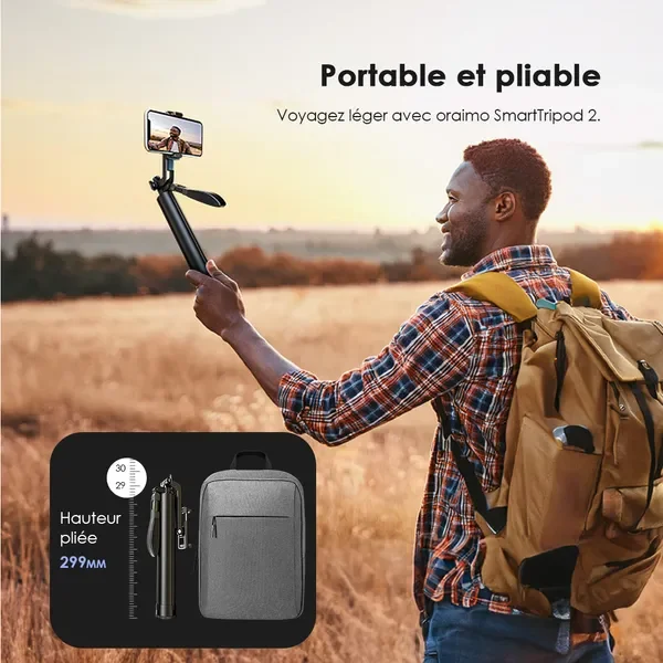 Stabilisateur à cardan pour trépied oraimo SmartTripod 2 360°