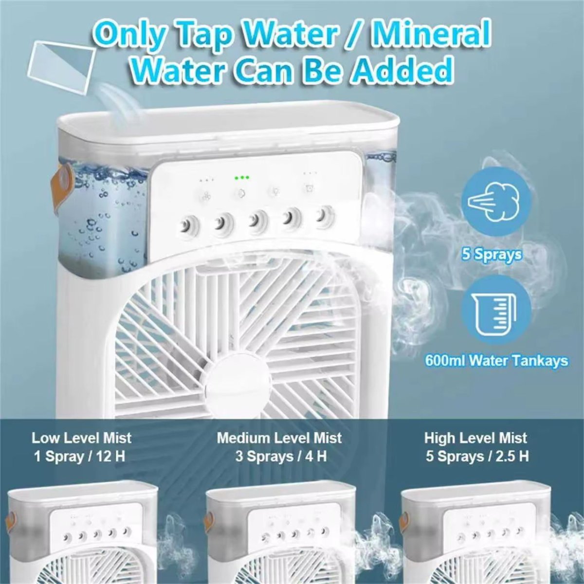 Humidificateur format rectangle