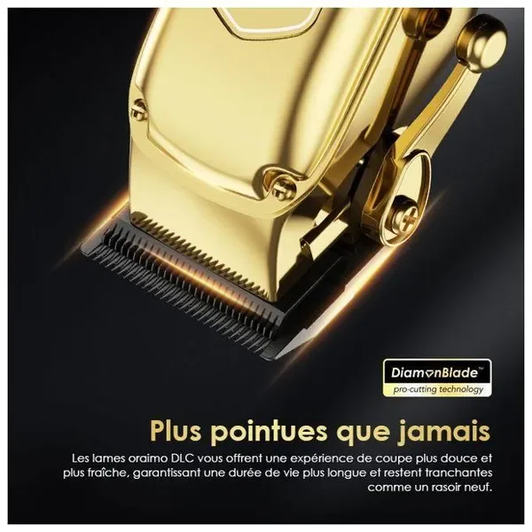 Oraimo Smart Clipper 2 Gold Tondeuse à cheveux professionnelle