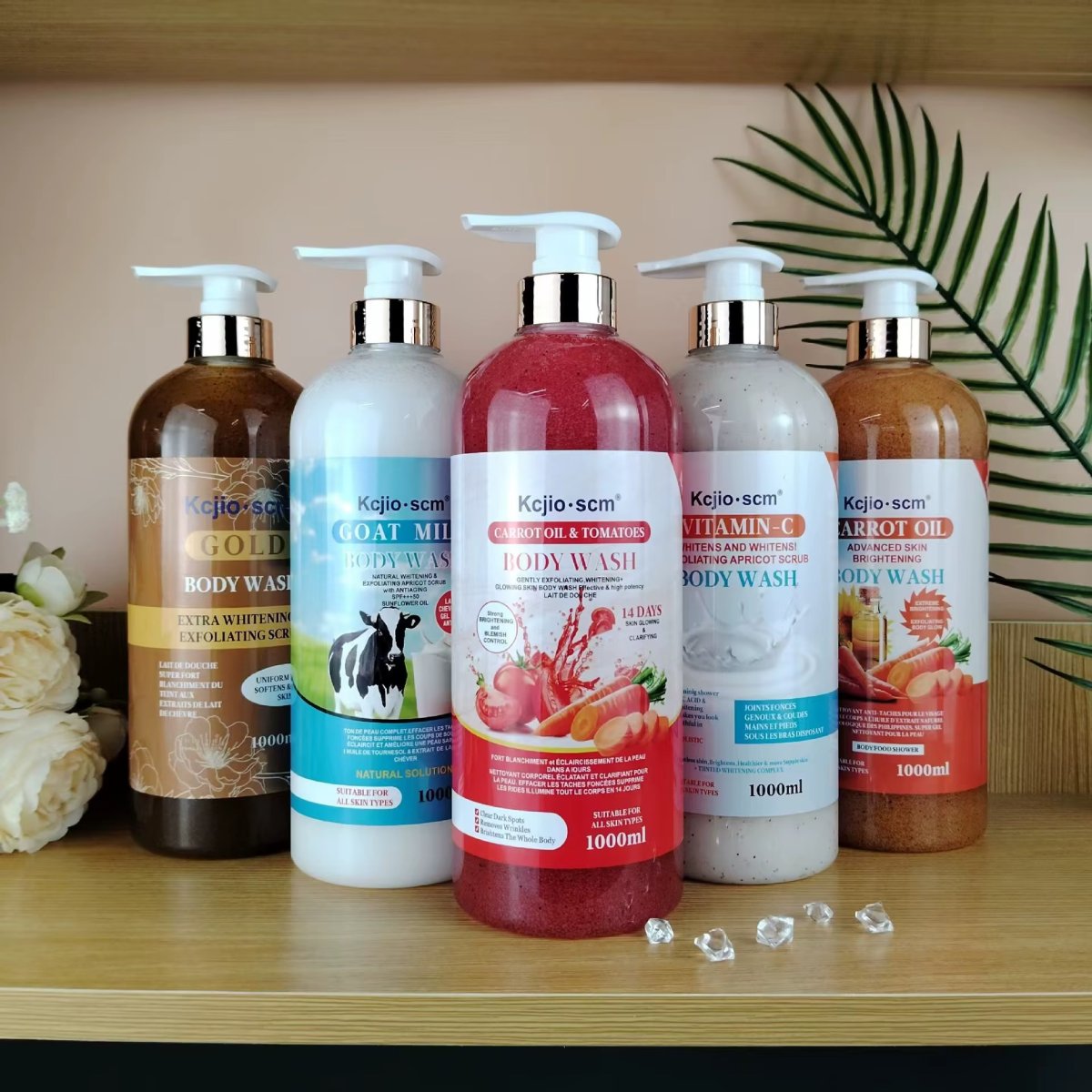 Gel de douche blanchissant et éclaircissant