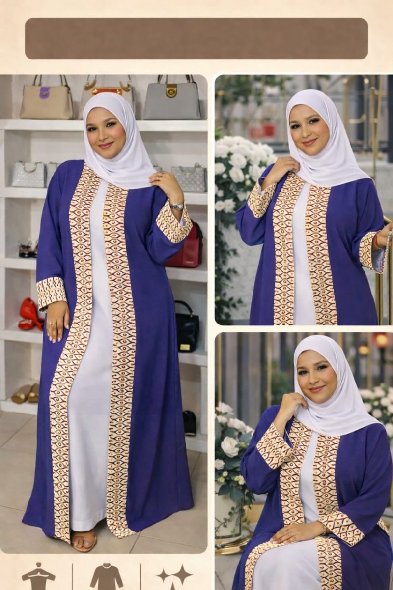 Magnifiques robes-hijabs 2 pièces avec foulard 🥰