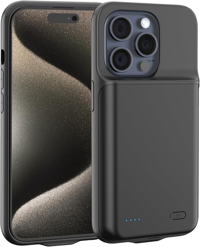 Coque Batterie améliorée pour iPhone 16 Pro Max,7000 mAh Chargeur Rechargeable