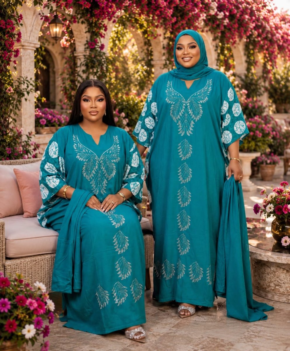 Jolie robe hidjabs avec foulard