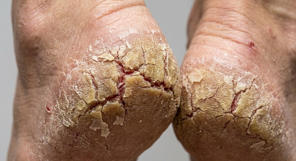 Crème hydratante pour les pieds fendillés et les mains
