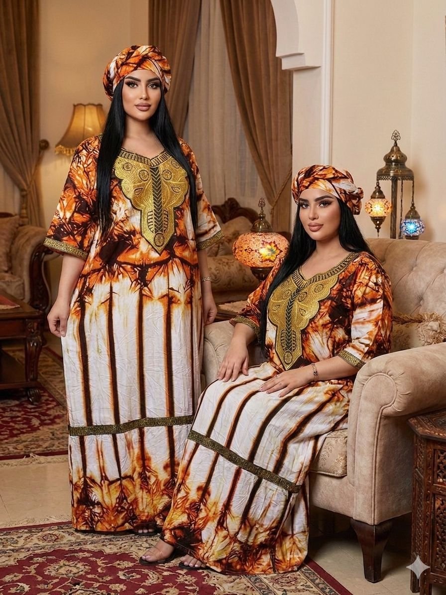 Robe kaskha en coton