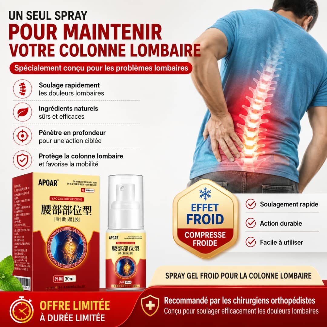 Spray Gel Froid Lombaire APGAR ✨