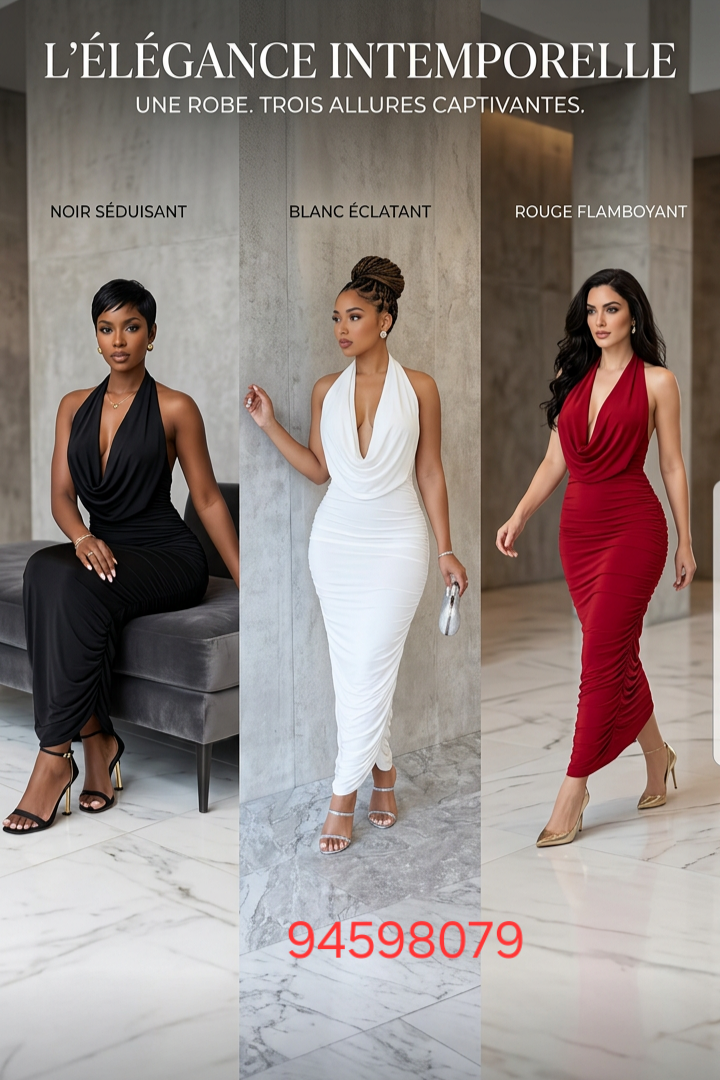 Robe longue moulante (bodycon)