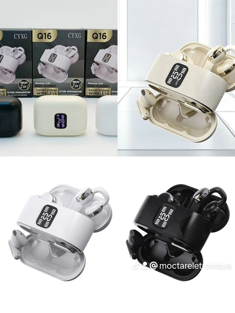 Bluetooth Q16 4 oreillettes Bouclé d'oreille