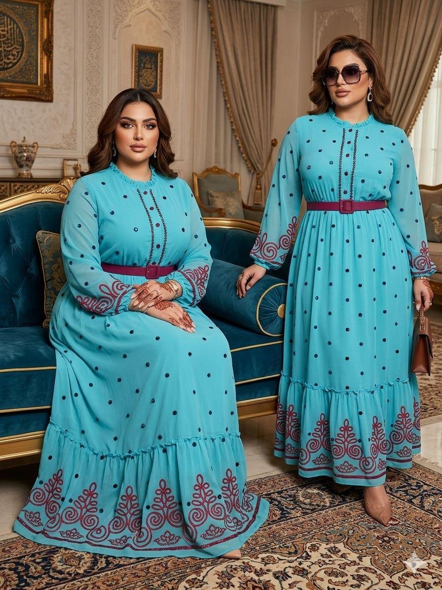 ROBE AVEC CEINTURE – ÉLÉGANCE & STYLE