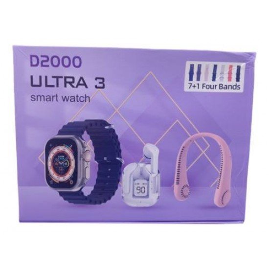 Boîte Smartwatch D2000 ULTRA 3 (Pack complet)